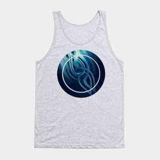 blue fire - abstract digital artwork Tank Top